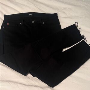 Hudson Dark Natalie Super Skinny Black Denim Jeans
